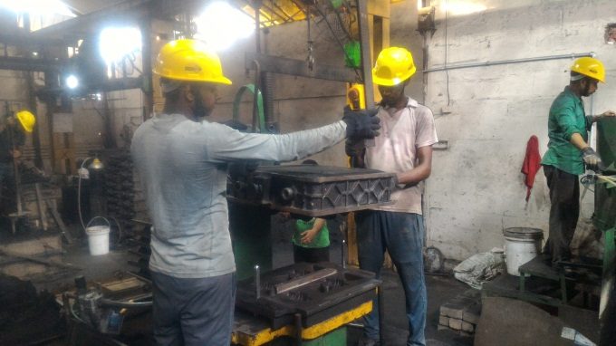 Molding on the production line at MBM